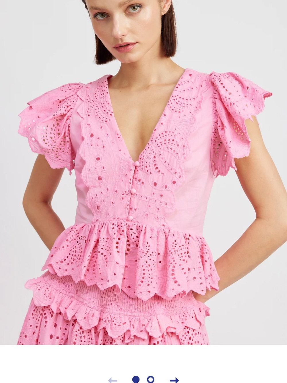 En Saison pink top